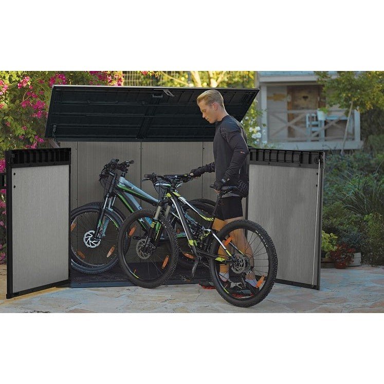 Keter 6 x 3 Oakland Grande Store Heavy Duty Plastic Shed – Grey - Image 7