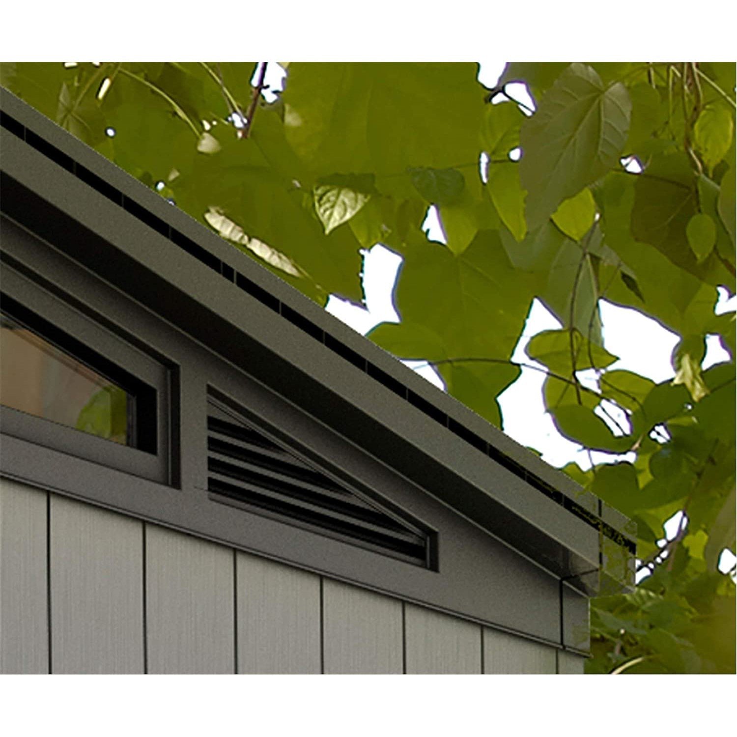 Keter 11x 7 Artisan Heavy Duty Plastic Pent Shed – Grey - Image 6